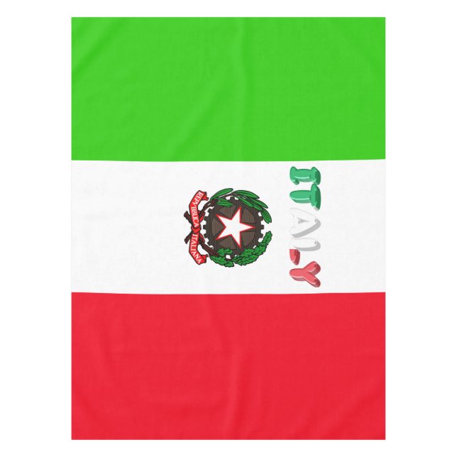 Italian flag tablecloth (Front)
