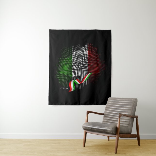Italian flag tapestry (In Situ)