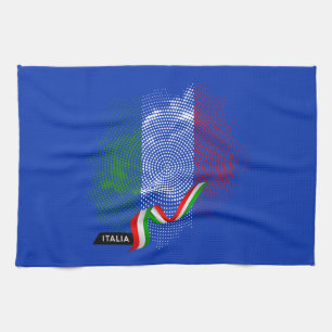 Italian flag tea towel