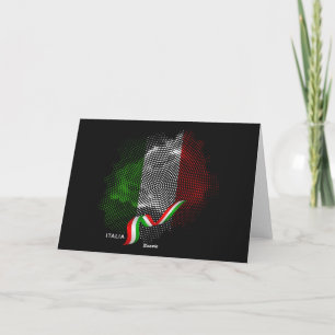 Italian flag thank you card