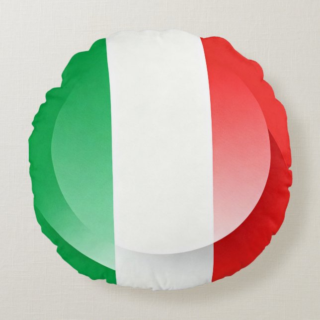 Italian Flag Throw Pillow  (Front)