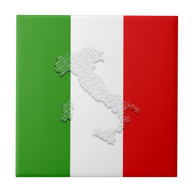 Italian flag tile (Front)