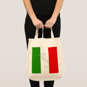 Italian flag tote bag