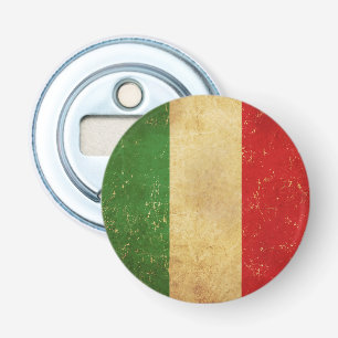 Italian Flag Vintage Grunge Bottle Opener