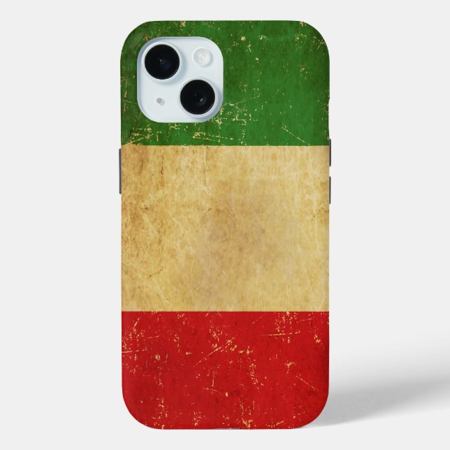 Italian Flag Vintage Grunge Case-Mate iPhone Case (Back)