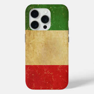 Italian Flag Vintage Grunge iPhone 15 Pro Case