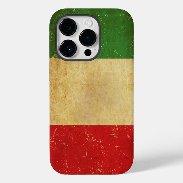 Italian Flag Vintage Grunge Case-Mate iPhone Case (Back)