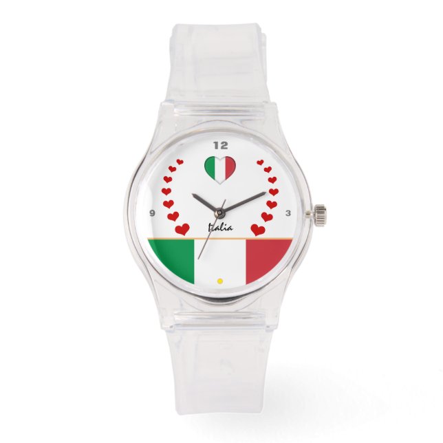 Italian Flag Watch, Italia, fashion watch / Italy (Front)