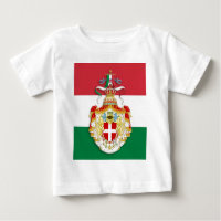 Italian Flag with insignia of the Kingdom of Italy