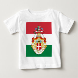 Italian Flag with insignia of the Kingdom of Italy Baby T-Shirt