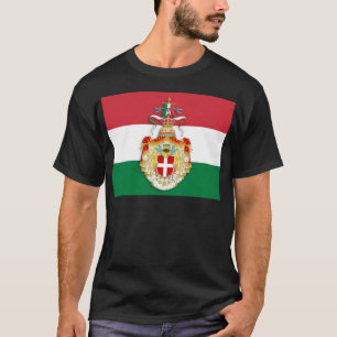 Italian Flag with insignia of the Kingdom of Italy T-Shirt