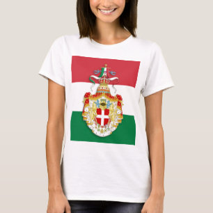 Italian Flag with insignia of the Kingdom of Italy T-Shirt