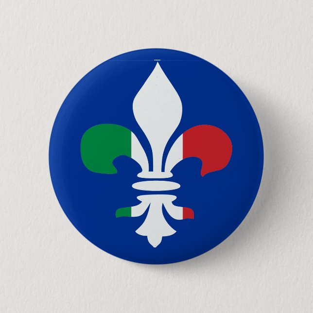 Italian Fleur de Lis Button (Front)