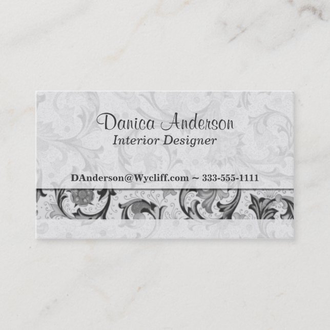 Italian Florentine Business Card (Front)