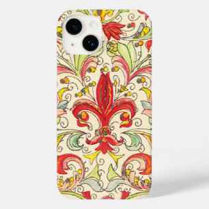 Italian Florentine Fleur de Lis Pattern Case-Mate iPhone 14 Case
