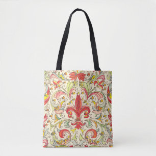 Italian Florentine Fleur de Lis Pattern Tote Bag