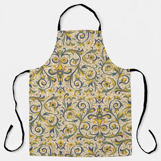 Italian Florentine Flourishes Apron (Front)