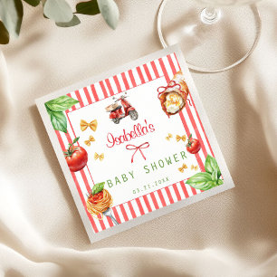 Italian Food Baby Shower Holy Cannoli Napkin
