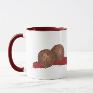 Italian Food Classic Meatballs Marinara Cooking Mug