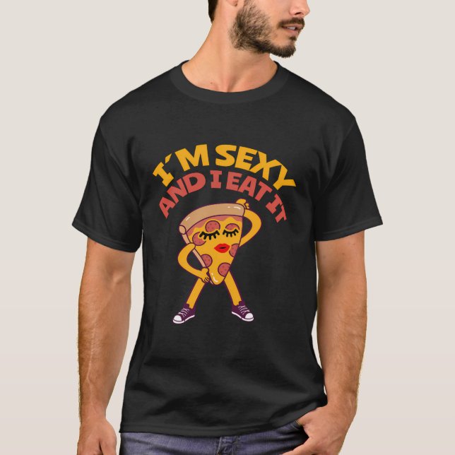 Italian Food Design For A Pizza Lover T-Shirt (Front)