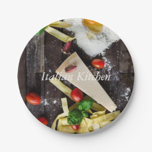 Italian Food Personalise Text Paper Plate