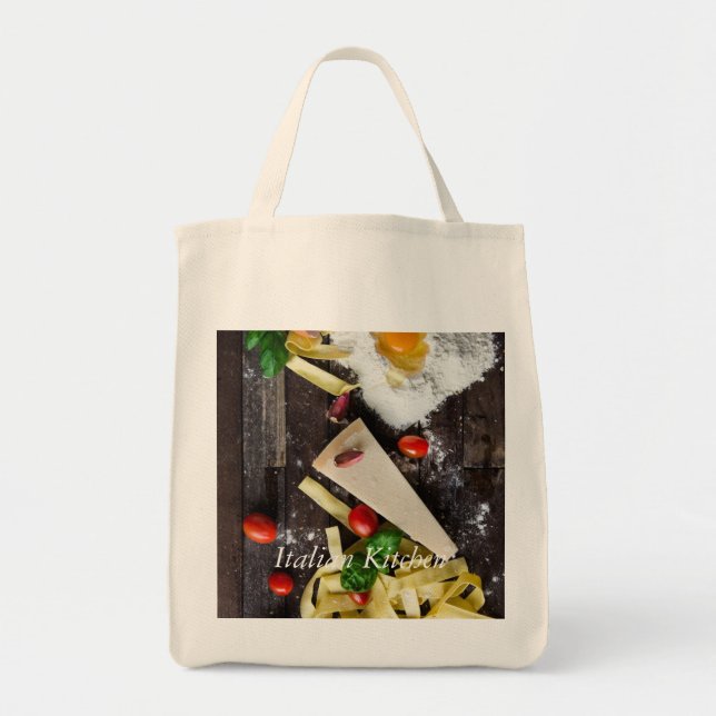 Italian Food Personalise Text Tote Bag (Front)