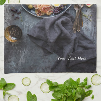 Italian food platter tea towel