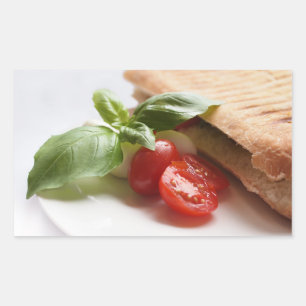 Italian food rectangular sticker