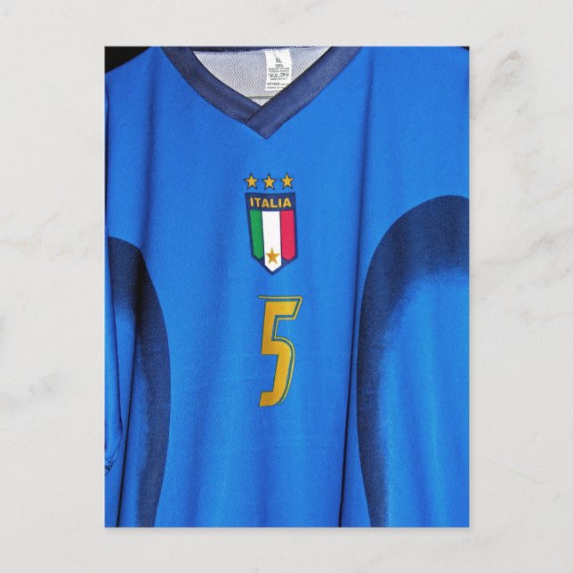 Italian Football Shirt Postcard (Front)