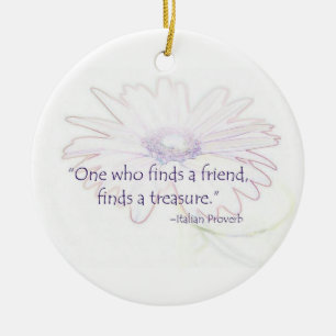 Italian Friendship Proverb Ornament