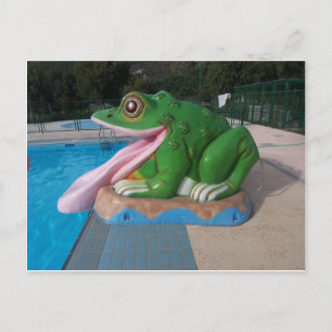 Italian Frog Slide Postcard