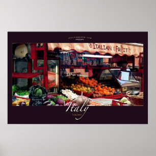 Italian Fruit Stand Poster