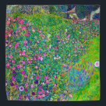 Italian Garden, Gustav Klimt Bandana<br><div class="desc">Gustav Klimt (July 14, 1862 – February 6, 1918) was an Austrian symbolist painter and one of the most prominent members of the Vienna Secession movement. Klimt is noted for his paintings, murals, sketches, and other objets d'art. In addition to his figurative works, which include allegories and portraits, he painted...</div>