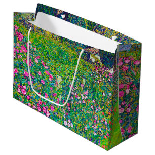 Italian Garden, Gustav Klimt Large Gift Bag