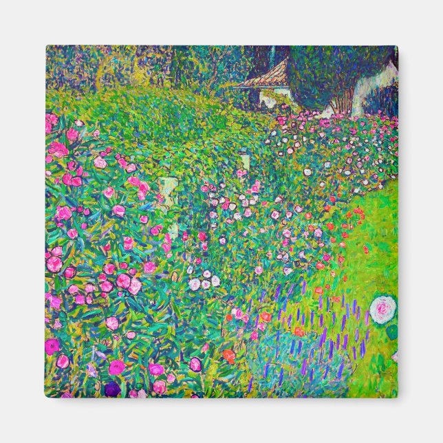 Italian Garden, Gustav Klimt Magnet (Front)