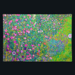 Italian Garden, Gustav Klimt Placemat<br><div class="desc">Gustav Klimt (July 14, 1862 – February 6, 1918) was an Austrian symbolist painter and one of the most prominent members of the Vienna Secession movement. Klimt is noted for his paintings, murals, sketches, and other objets d'art. In addition to his figurative works, which include allegories and portraits, he painted...</div>