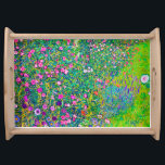 Italian Garden, Gustav Klimt Serving Tray<br><div class="desc">Gustav Klimt (July 14, 1862 – February 6, 1918) was an Austrian symbolist painter and one of the most prominent members of the Vienna Secession movement. Klimt is noted for his paintings, murals, sketches, and other objets d'art. In addition to his figurative works, which include allegories and portraits, he painted...</div>