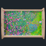 Italian Garden, Gustav Klimt Serving Tray<br><div class="desc">Gustav Klimt (July 14, 1862 – February 6, 1918) was an Austrian symbolist painter and one of the most prominent members of the Vienna Secession movement. Klimt is noted for his paintings, murals, sketches, and other objets d'art. In addition to his figurative works, which include allegories and portraits, he painted...</div>