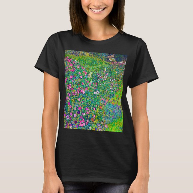 Italian Garden, Gustav Klimt T-Shirt (Front)