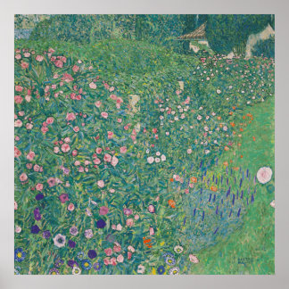 Italian Garden Landscape — Gustav Klimt (1913) Poster