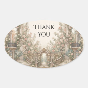 Italian Garden Staircase Wedding Sticker