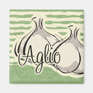 Italian Garlic Kitchen Magnet