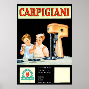 Italian Gelato Ad Poster