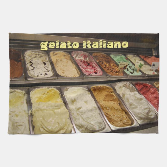 Italian Gelato Tea Towel (Horizontal)
