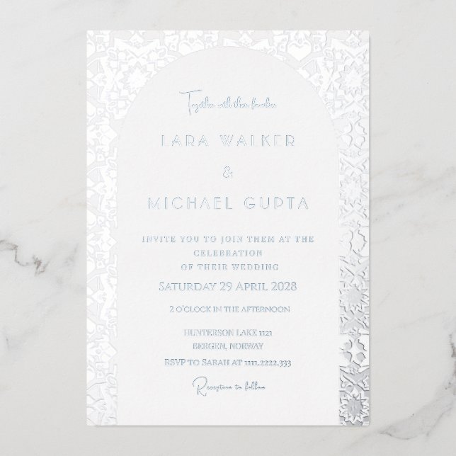 Italian Geometric Tile Wedding (Solid) (Front)