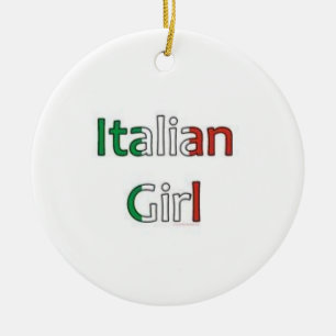 "ITALIAN GIRL" CHRISTMAS OR JUST FOR FUN ORNAMENT
