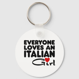 Italian Girl Key Ring