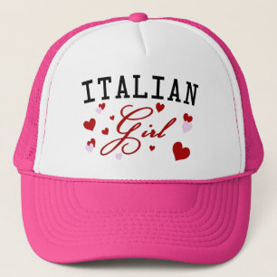 Italian Girl Pink Hat