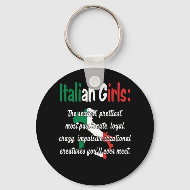 ITALIAN GIRLS FUNNY KEY RING (Front)