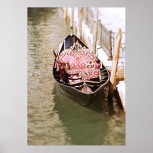 Italian gondola boat in Venice photograph print